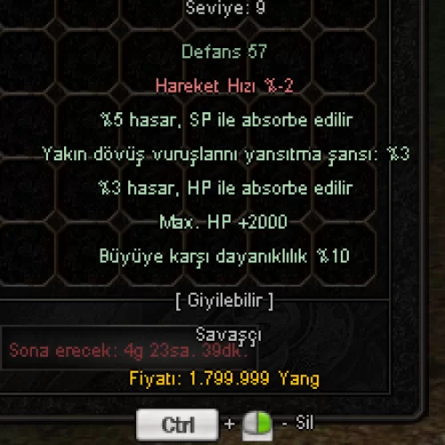  2K HP 3 ABSORBE +6 DEMİR PLAKA